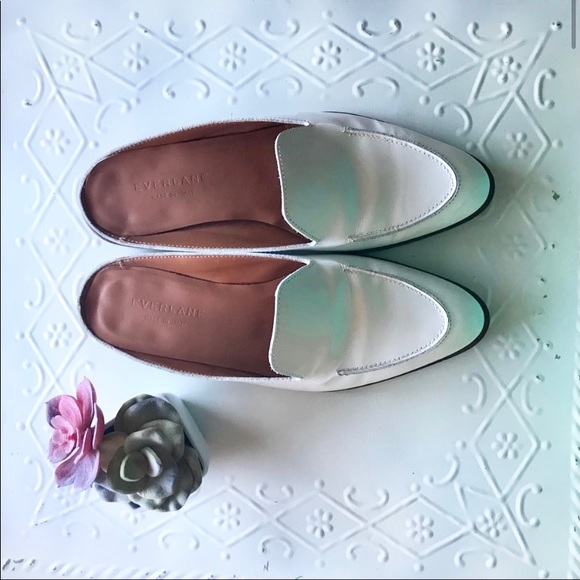 EVERLANE * Modern Loafer Mule in Buffed White EUC - Picture 2 of 8